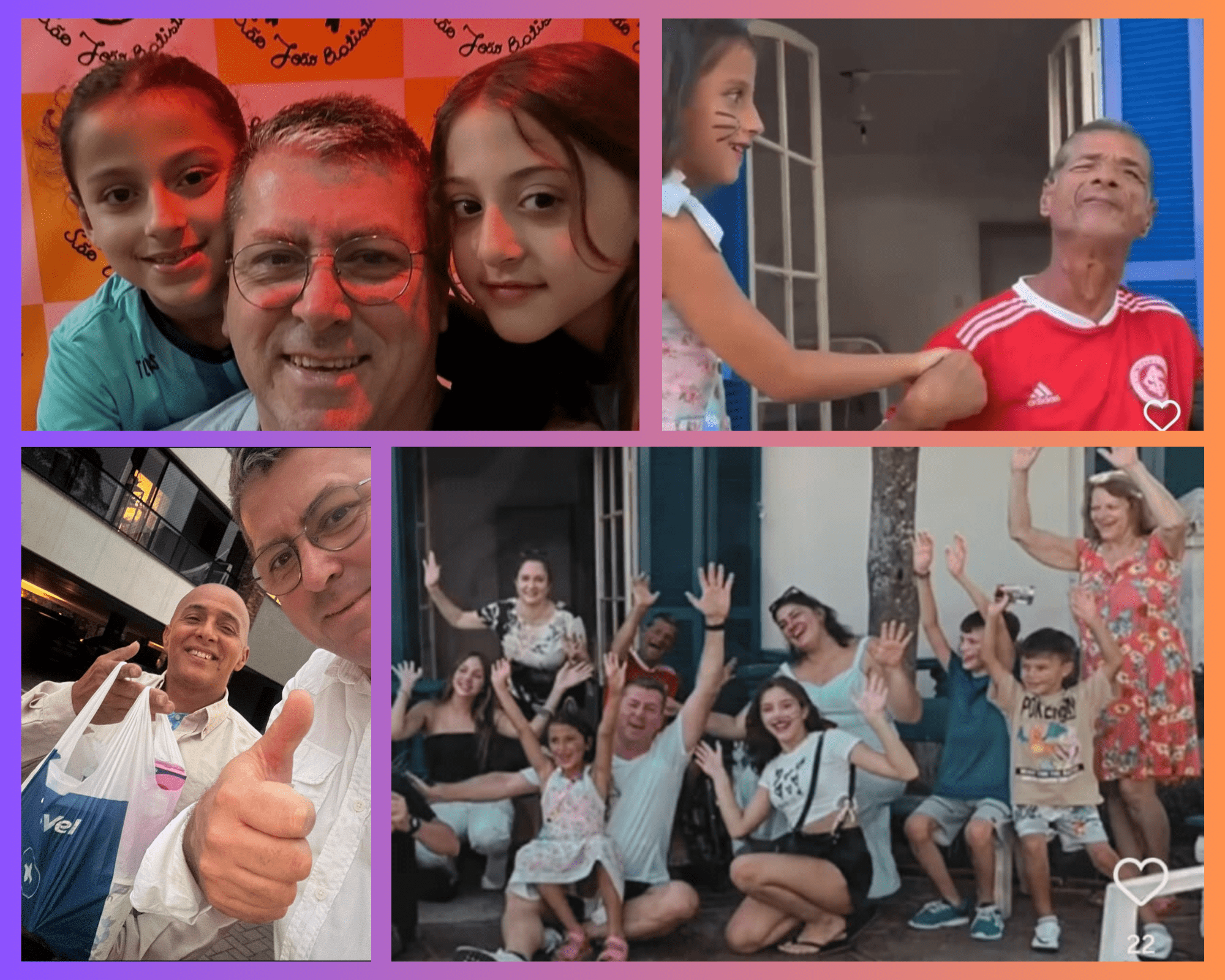 Crianças beneficiadas pelas doações e instituições apoiadas